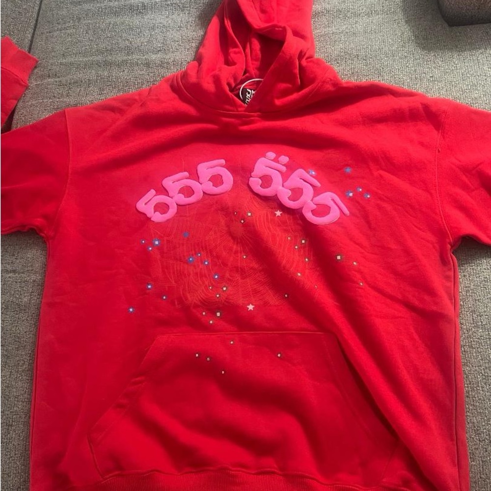 Sp5der Red Angel Hoodie